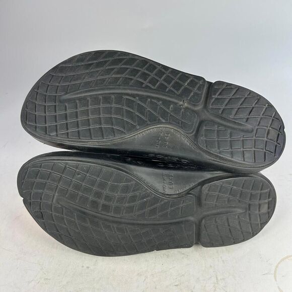 OOFOS OOahh Slide Sandals Mens US 10 Recovery Black Athletic Comfort Shoes - Picture 5 of 10
